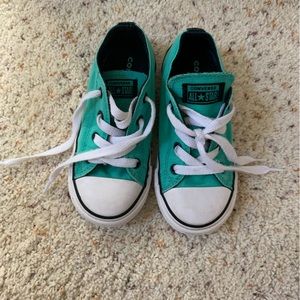 Converse All Star Toddler Gender Neutral Teal Shoes Sz 9